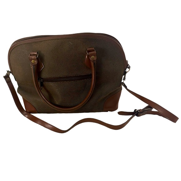 Natural Concept Made for the John Lewis Partnership London Leather Top Carry Bag - Picture 13 of 13